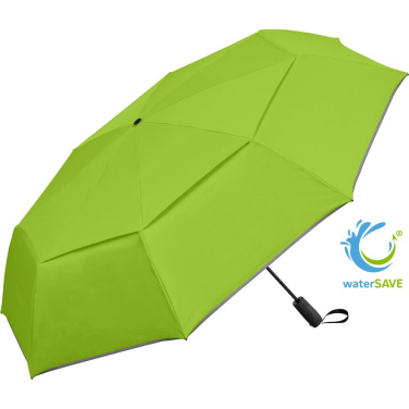 FARE® Jumbomagic® Windfighter® 2.0 automatinis golfo kišeninis skėtis su logotipu, laimo žalia (waterSAVE®) – produkto nuotrauka