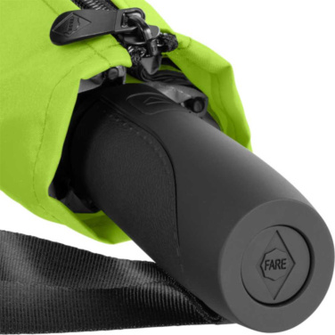 FARE® Jumbomagic® Windfighter® 2.0 automatinis golfo kišeninis skėtis su logotipu, laimo žalia (waterSAVE®) – detalės vaizdas 7