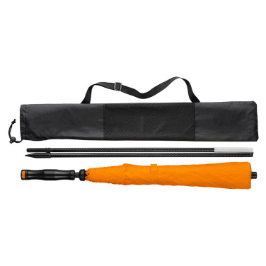 FARE® Travelmate Camper paplūdimio skėtis su logotipu, oranžinė – detalės vaizdas 3