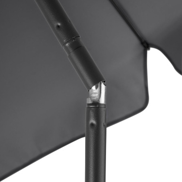 FARE® Parasol M su volanu skėtis nuo saulės, Ø 180 cm su logotipu, pilka – detalės vaizdas 8