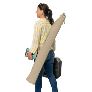 FARE® Parasol M su volanu skėtis nuo saulės, Ø 180 cm su logotipu, natūrali – detalės vaizdas 5