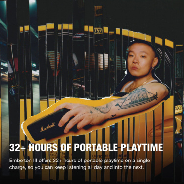 Marshall Emberton III 31H+ garsiakalbis, gaminio naudojimo vaizdas