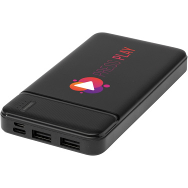Loop 10 000 mAh išorinė baterija iš perdirbto plastiko su logotipu – spaudos pavyzdys