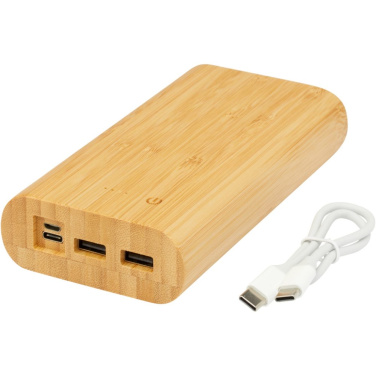Tulda 20 000 mAh bambukinė išorinė baterija – laidas