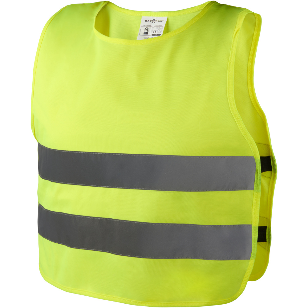Šviesą atspindinti unisex saugos liemenė, Neoninė geltona, XXS, gaminio vaizdas