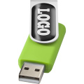Rotate USB atmintinė su iškiliu lipduku, Kalkės