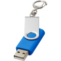 Rotate USB atmintinė su raktų žiedu, Vidutinio mėlynumo