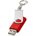Rotate USB atmintinė su raktų žiedu, Vidutinio raudonumo