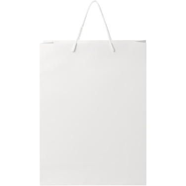 Rankų darbo 170 g/m2 integruotas popierinis maišelis su plastikinėmis virvelės rankenomis - 31 x 12 x 41 cm, gaminio vaizdas