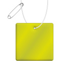 RFX™ H-16 kvadratinė lengva atspindinti PVC atšvaitas, Neoninė geltona