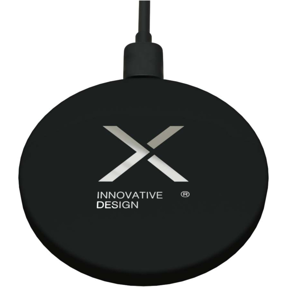 SCX.design W37 15W itin plonas belaidis įkrovimo kilimėlis iš perdirbto aliuminio, Juoda, gaminio vaizdas