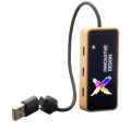 SCX.design H21 8-in-1 medinis USB šakotuvas su dviem įvestimis ir 6 prievadais, Mediena