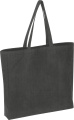 Perdirbtos medvilnės krepšys 320 g/m2 MANHATTAN, juoda