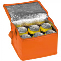 Neaustinis termo krepšys 6 skardinėms, 330 ml, LUDMILA, oranžinė