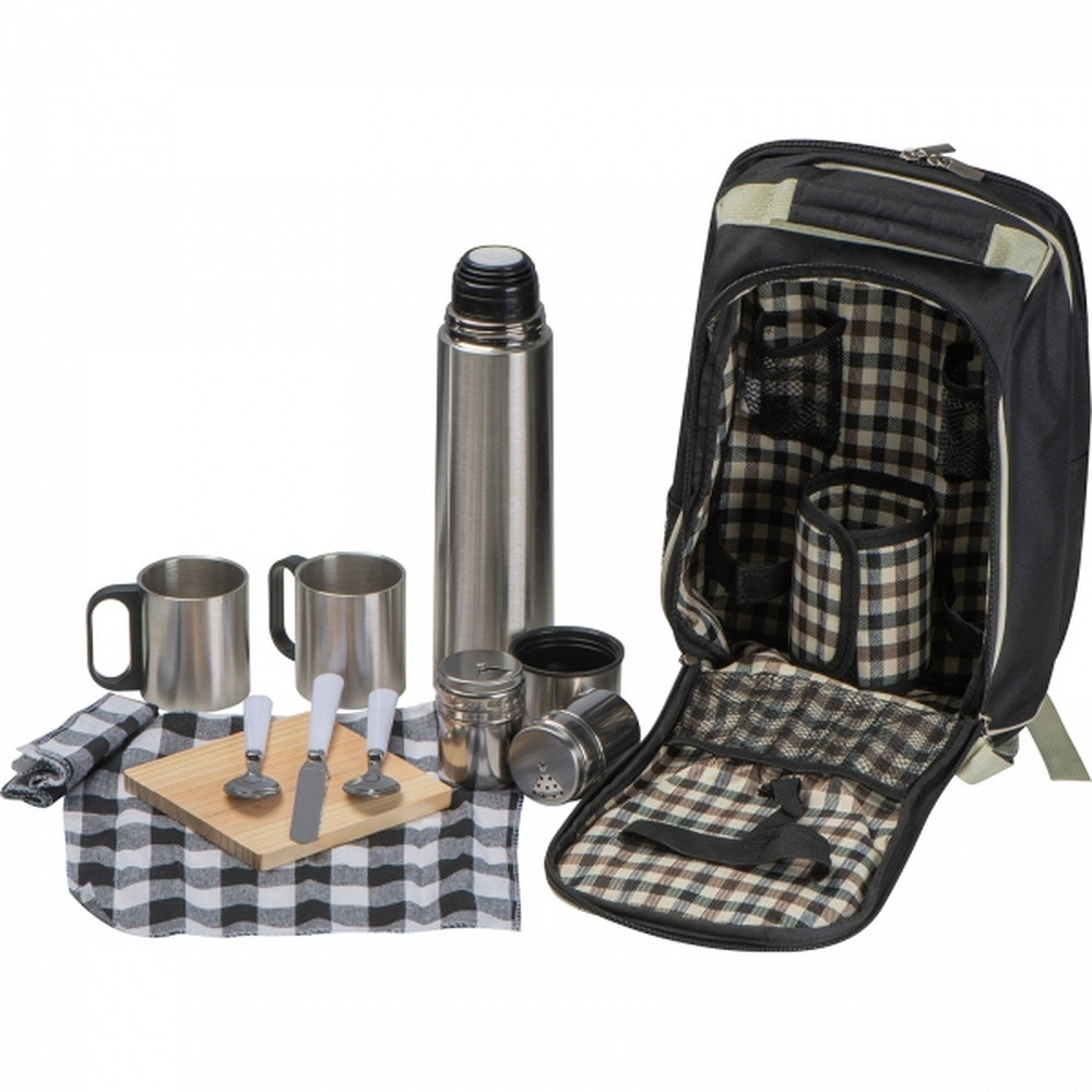 Pikniko kuprinė CLAUDIA, juoda, gaminio vaizdas