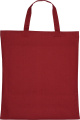 Medvilninis krepšys su trumpa rankena 140 g/m² MARSHALL, bordo