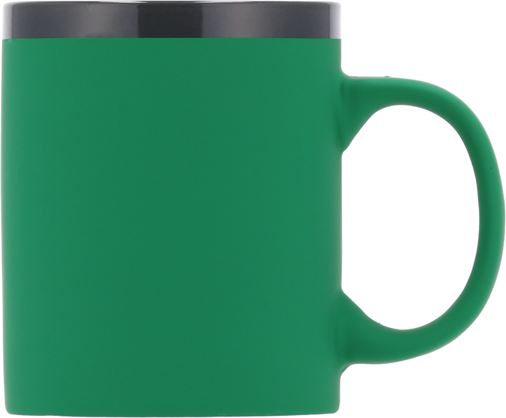 Keraminis minkštas puodelis 300 ml RONALD, žalia, gaminio vaizdas