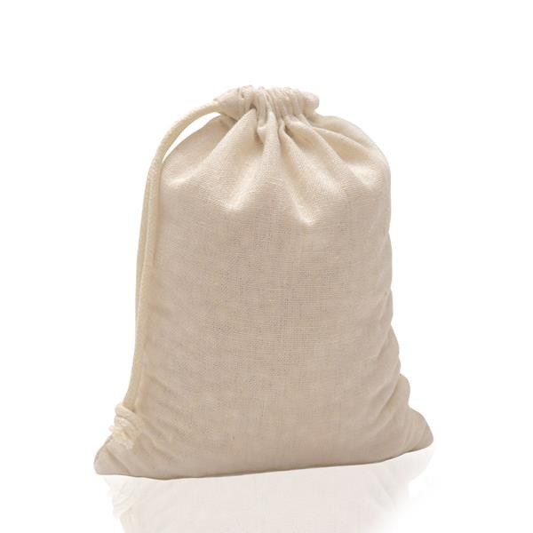 180 g 100 % medvilnės maišelis su raišteliais / Cottoncord180, natūralios spalvos, gaminio vaizdas