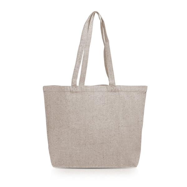 280 g/m2 perdirbtos medvilnės krepšys su įsiuvu / Belg, chaki, gaminio vaizdas