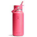 946 ml platus, lankstus šiaudinis dangtelis, agavos spalvos, Popžvaigždė Pink