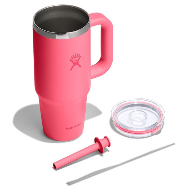 710 ml kelioninis puodelis su skaidriu dangteliu, rožinis „Popstar Pink“, gaminio vaizdas