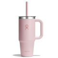710 ml kelioninis puodelis su skaidriu dangteliu, rožinis „Popstar Pink“, Triliumas