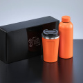 Nordic rinkinys: termogertuvė 500 ml ir termopuodelis 350 ml, oranžinė