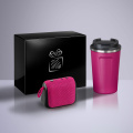 Everyday Set: Nordic termopuodelis 350 ml ir belaidė kolonėlė, rožinė