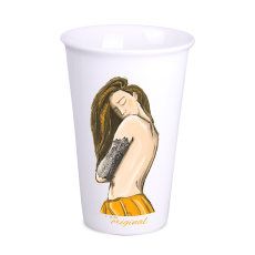 Puodelis „Freedom“, 280 ml, baltas