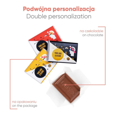 Mini šokolado plytelė su logotipu 10 g, gaminio vaizdas (3)