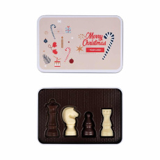 Šokolado rinkinys „Checkmate“ skardinė