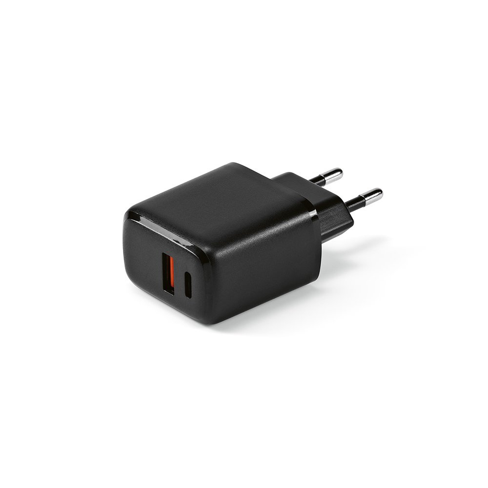 Franklin sieninis įkroviklis rABS 20W. Greitas įkrovimas per USB-C ir USB-A., Juoda, gaminio vaizdas