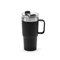 Neman puodelis perdirbtas nerūdijantysis plienas 580ml. Dviguba sienelė ir besisukantis dangtelis.