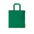„Aneto“ pirkinių krepšys iš medvilnės, 140 g/m², 30 cm, rankenos, Žalia