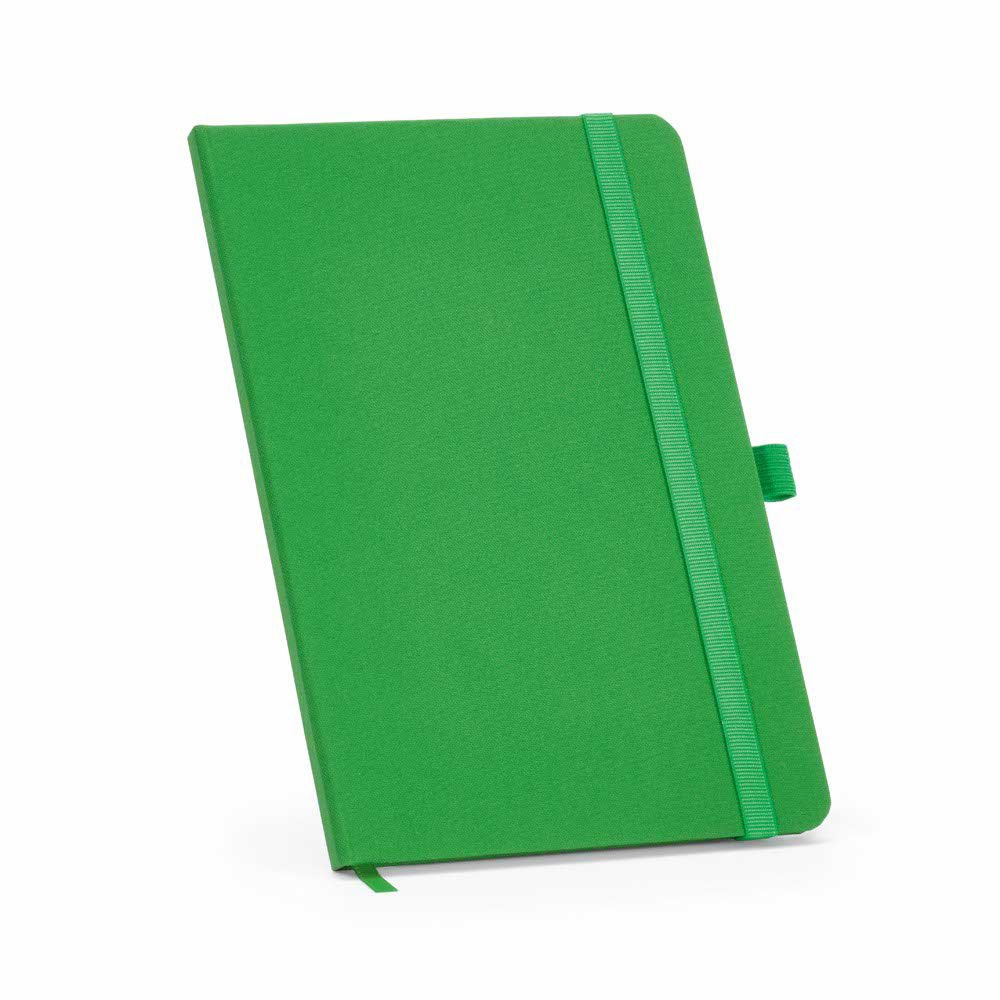 Dickens užrašų knygelė kietais viršeliais, A5, rPET, 70 g/m², FSC®, 160 puslapių., Žalia, gaminio vaizdas