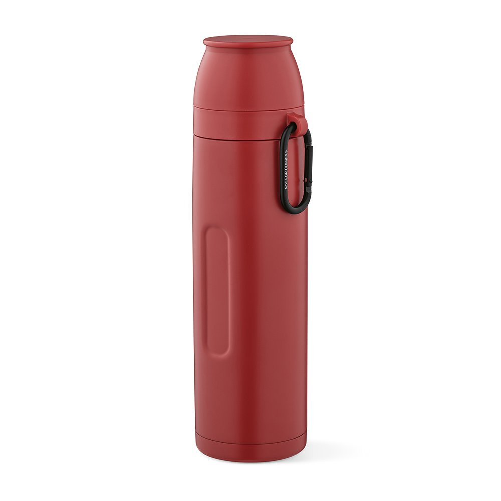 Flinders termosas perdirbtas nerūdijantysis plienas 1080 ml. 2 puodeliai ir karabinas, Burgundija, gaminio vaizdas
