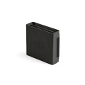 „Linnaeus“ 3 viename belaidis įkroviklis rPU 15 W. USB-C prievadas, Juoda