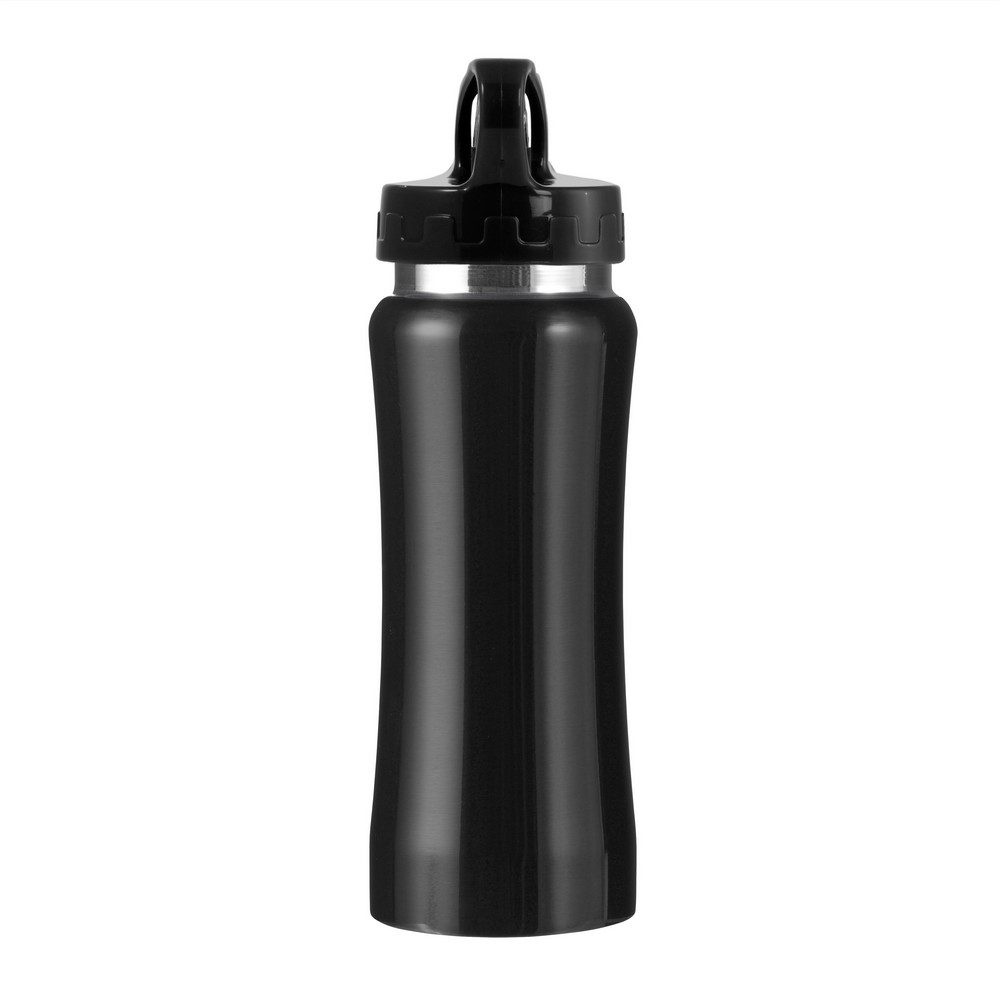 Sportinis butelis 600 ml, juoda, gaminio vaizdas (1)
