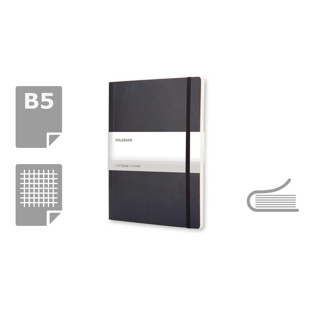 MOLESKINE užrašų knygelė, maždaug B5 formato, gaminio vaizdas (1)