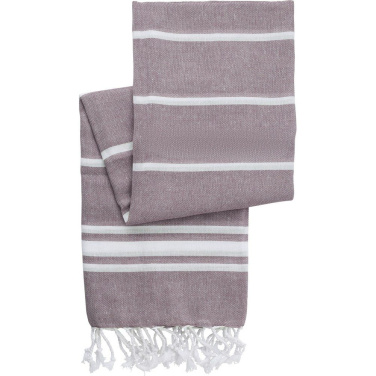 Medvilninis hamamo rankšluostis, bordo, gaminio vaizdas (2)
