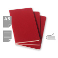 MOLESKINE Cahier žurnalas apytiksl. A5, raudona