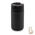 Termosinis puodelis 400 ml „Air Gifts“ su keramika | Nabila, juoda