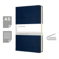 MOLESKINE užrašų knygelė, maždaug A5 formato, tamsiai mėlyna