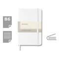 MOLESKINE užrašų knygelė, maždaug B6 formato, balta