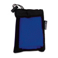 R-PET vėsinamasis rankšluostis 30x80 cm, juoda / Mėlyna