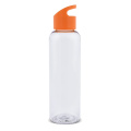 Vandens butelis Loop permatomas R-PET 600 ml, skaidrus / oranžinis