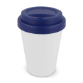 RPP kavos puodelis, baltas korpusas, 250 ml, balta / Tamsiai mėlyna