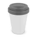 RPP kavos puodelis, baltas korpusas, 250 ml, balta / Pilka