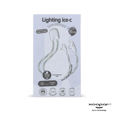 „Xoopar Lighting Ice-C“ įkrovimo laidas, pilka, gaminio vaizdas (3)