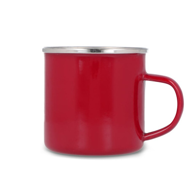 Emalinis puodelis 350 ml, raudona, gaminio vaizdas (2)